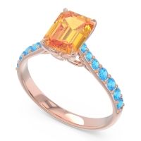 Pave Emerald Cut Nairjhara Ring