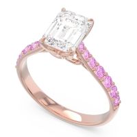 Pave Emerald Cut Nairjhara Ring