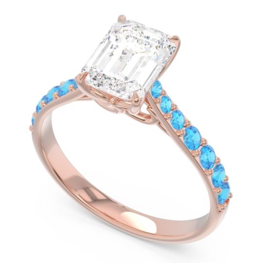 Pave Emerald Cut Nairjhara Ring