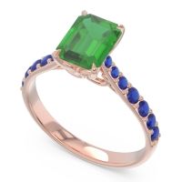Pave Emerald Cut Nairjhara Ring
