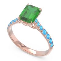 Pave Emerald Cut Nairjhara Ring