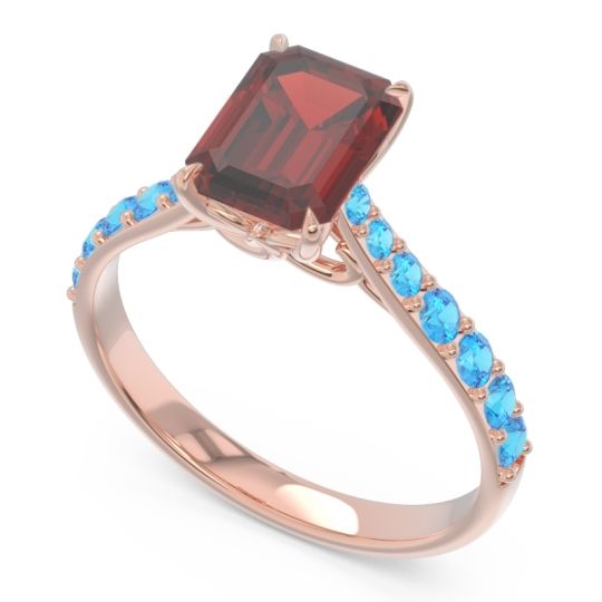 Pave Emerald Cut Nairjhara Ring
