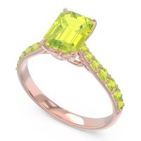 Pave Emerald Cut Nairjhara Ring