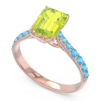 Pave Emerald Cut Nairjhara Ring
