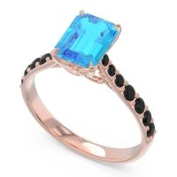 Pave Emerald Cut Nairjhara Ring