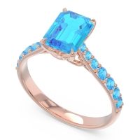 Pave Emerald Cut Nairjhara Ring