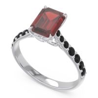 Pave Emerald Cut Nairjhara Ring