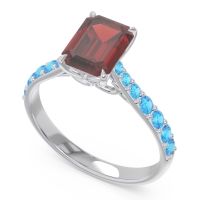 Pave Emerald Cut Nairjhara Ring