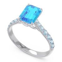 Pave Emerald Cut Nairjhara Ring