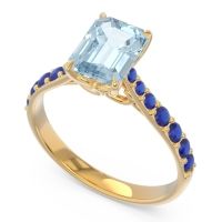 Pave Emerald Cut Nairjhara Ring