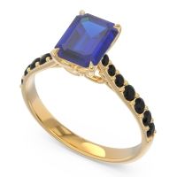 Pave Emerald Cut Nairjhara Ring