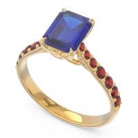 Pave Emerald Cut Nairjhara Ring