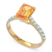 Pave Emerald Cut Nairjhara Ring