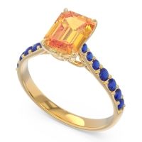 Pave Emerald Cut Nairjhara Ring