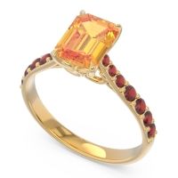 Pave Emerald Cut Nairjhara Ring