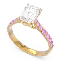 Pave Emerald Cut Nairjhara Ring
