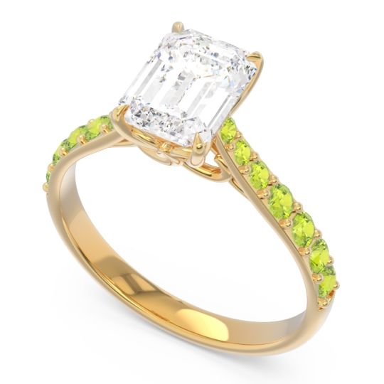 Pave Emerald Cut Nairjhara Ring