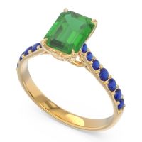 Pave Emerald Cut Nairjhara Ring