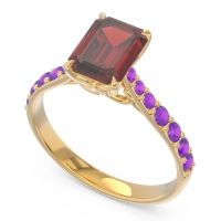Pave Emerald Cut Nairjhara Ring