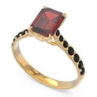 Pave Emerald Cut Nairjhara Ring