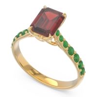Pave Emerald Cut Nairjhara Ring