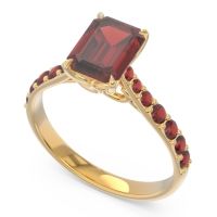 Pave Emerald Cut Nairjhara Ring