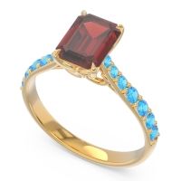 Pave Emerald Cut Nairjhara Ring