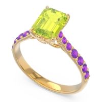Pave Emerald Cut Nairjhara Ring