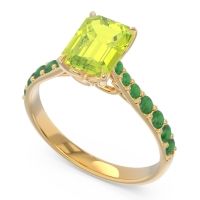 Pave Emerald Cut Nairjhara Ring