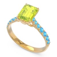 Pave Emerald Cut Nairjhara Ring