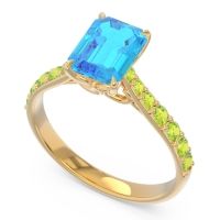 Pave Emerald Cut Nairjhara Ring