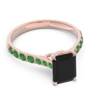 Pave Emerald Cut Nairjhara Ring