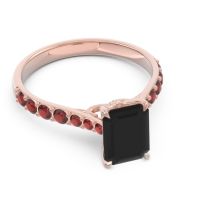 Pave Emerald Cut Nairjhara Ring