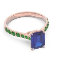 Pave Emerald Cut Nairjhara Ring