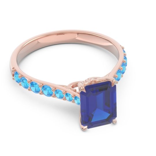 Pave Emerald Cut Nairjhara Ring