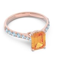 Pave Emerald Cut Nairjhara Ring