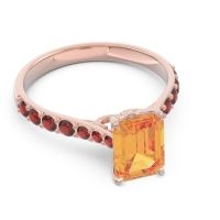 Pave Emerald Cut Nairjhara Ring