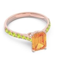 Pave Emerald Cut Nairjhara Ring