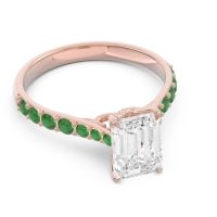 Pave Emerald Cut Nairjhara Ring