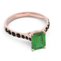 Pave Emerald Cut Nairjhara Ring