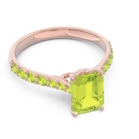 Pave Emerald Cut Nairjhara Ring