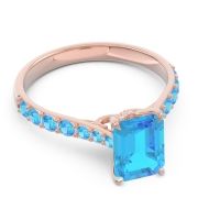 Pave Emerald Cut Nairjhara Ring