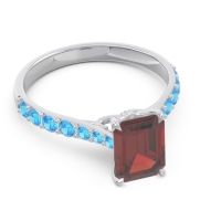 Pave Emerald Cut Nairjhara Ring