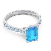 Pave Emerald Cut Nairjhara Ring