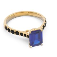 Pave Emerald Cut Nairjhara Ring