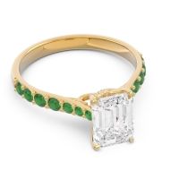 Pave Emerald Cut Nairjhara Ring