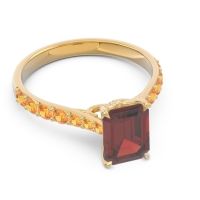 Pave Emerald Cut Nairjhara Ring