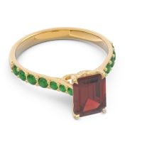 Pave Emerald Cut Nairjhara Ring