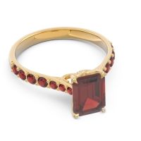 Pave Emerald Cut Nairjhara Ring