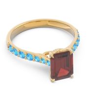 Pave Emerald Cut Nairjhara Ring